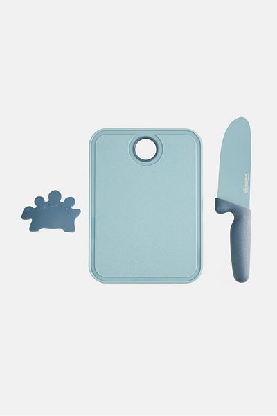 Preschool Fun 3 Piece Cutting Set, Grey