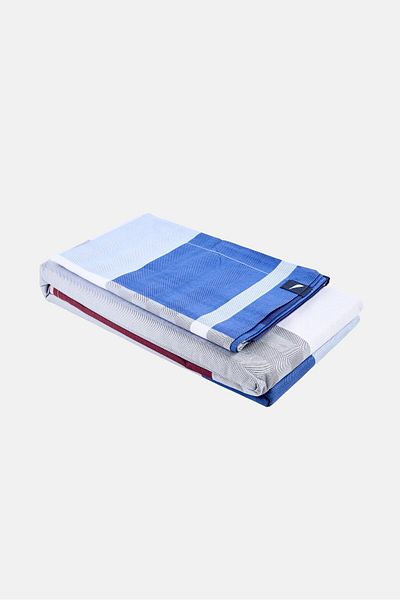 Nautica Double Plaid Bedsheet Set 270 x 280 cm, Multicolor