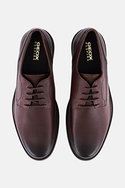 Geox Men U Terence Lace Up Formal Shoes, Dark Brown