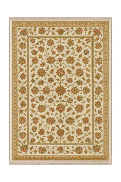 Rugs Modern Halı سجادة ديكور حديثة من MOSSO بتصميم زهور باللون البيج وقاعدة م...