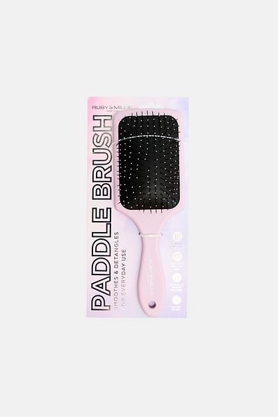 Ruby & Millie Soft Touch Detangling Paddle Hair Brush, Light Purple