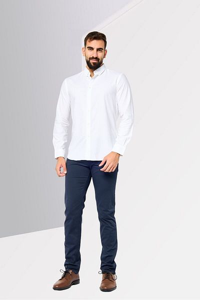 Scuderia Ferrari Men Regular Fit Solid Long Sleeve Casual Shirt, White