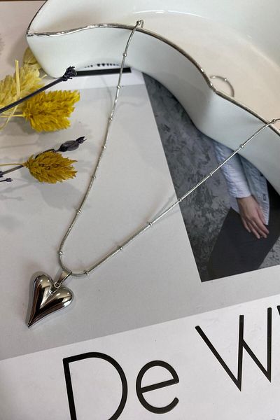 İthal 1513 Imported Knot Heart Necklace