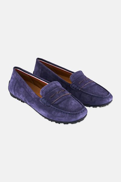 Geox Women D Kosmopolis Slip On Casual Shoes, Navy