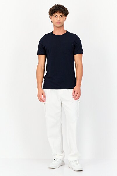 CELIO Men Regular Fit Solid Cargo Pants, White