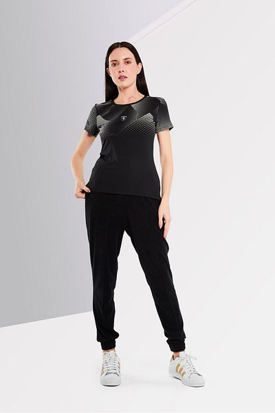Scuderia Ferrari Women Sportswear Fit Short Sleeve Running Top, Black/Grey