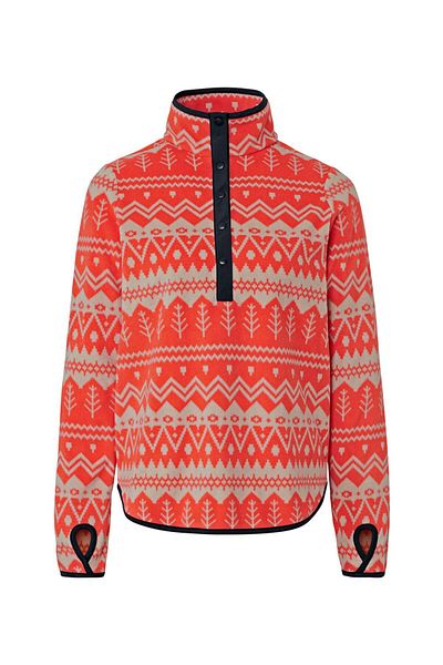 Tchibo Women Mock Neck Long Sleeve Allover Print Sweater, Multicolor