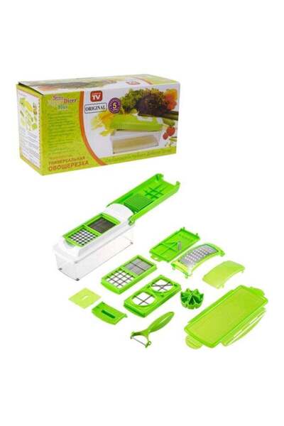 Generic 11-Piece Fruit And Vegetable Cutter Set Green