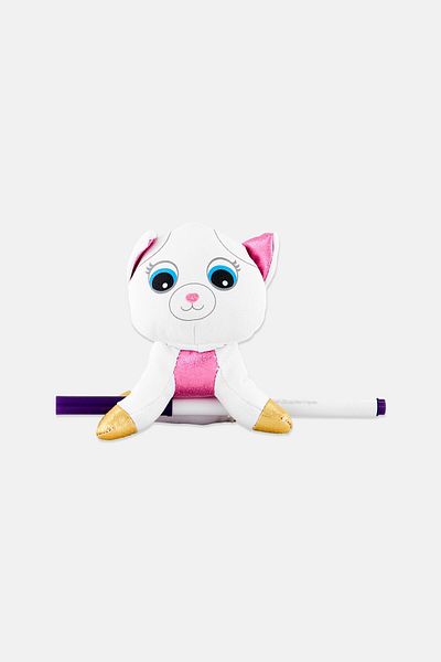 Crayola Color Me Plush Backpack Clip Unicorn Cat