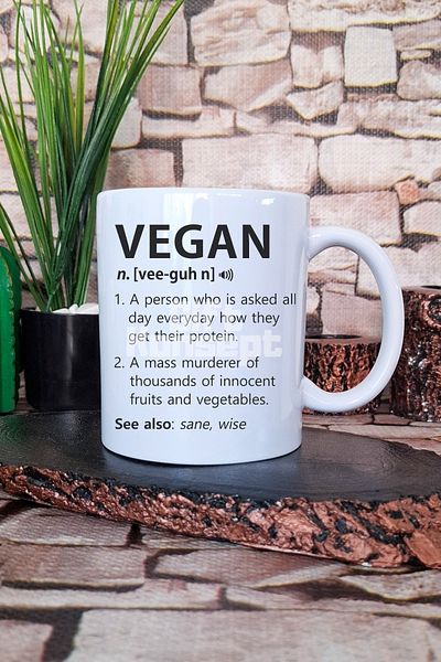 giftkonsept Vegan Noun Gift Printed Tea Coffee Presentation Mug Cup