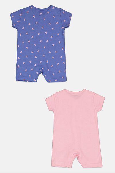 MOTHERCARE Toddlers Boy 2 Pieces Allover Print Romper, Multicolor