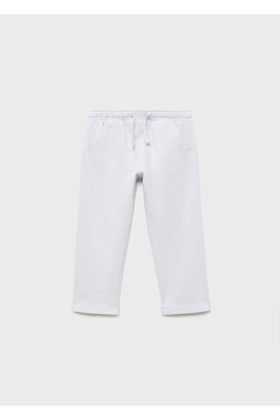 MANGO Baby İpli pamuklu jogger pantolon
