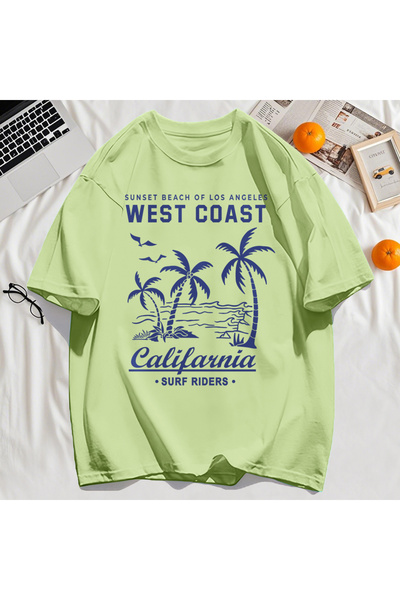 StartMore تي شيرت Y2k Vintage تي شيرت مطبوع عليه ساحل الغرب كاليفورنيا