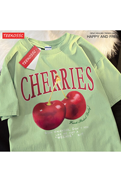 StartMore Y2K Vintage T-Shirt Tee Cherry Fashion Fruit