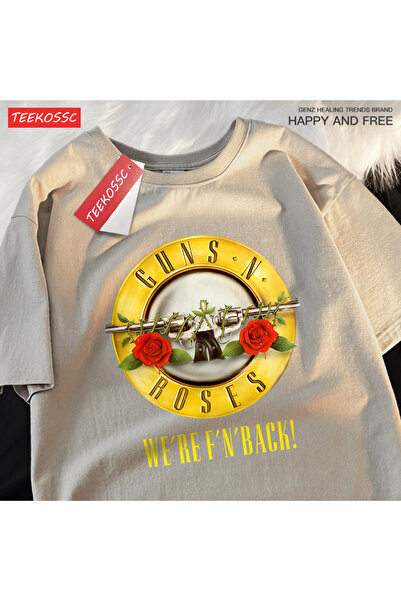 StartMore تي شيرت Y2k Vintage تي شيرت Guns n 'roses نحن العودة