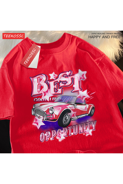 StartMore تي شيرت Y2k Vintage تي شيرت أفضل صفقة Cood Luck