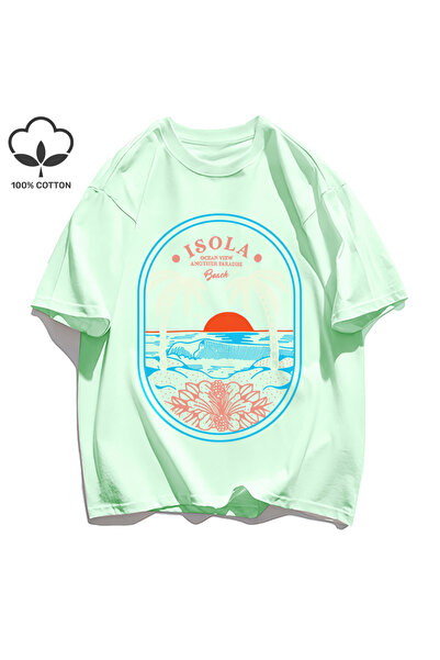 StartMore تي شيرت Y2k Vintage تي شيرت Ocean Vibw Paradibe آخر
