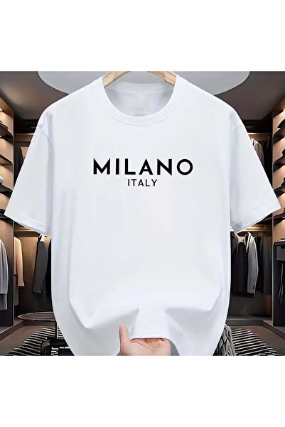 StartMore تي شيرت Y2k Vintage تي شيرت MILANO ITALY Letter