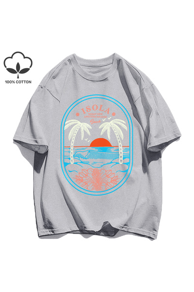 StartMore Y2K Vintage T-Shirt Tee Ocean Vibw Another Paradibe