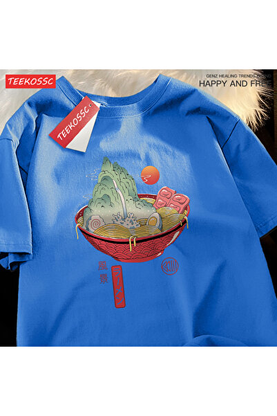 StartMore تي شيرت Y2k Vintage تي شيرت ياباني هاراجوكو نودلز السوشي الطبيعية