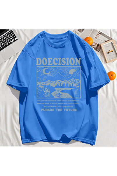 StartMore تي شيرت Y2k Vintage تي شيرت Doecision Pursue Future Print