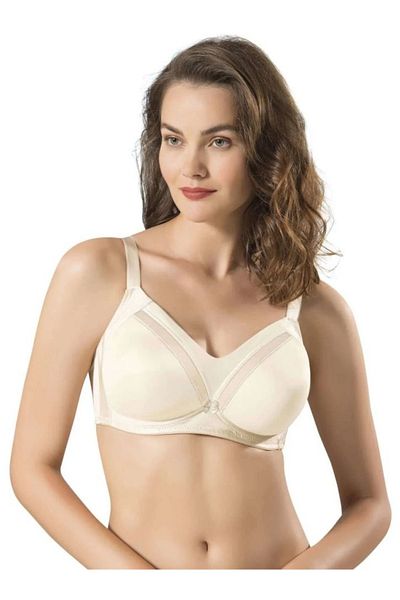 Le Jardin 9125 No Padding No Underwire (Wire Free) Push up Fixed Strap Bra
