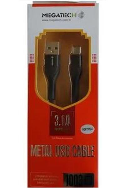 Universal كابل بيانات Megatech 3.1A A من سلسلة A المجدولة من USB إلى Type-C ب...