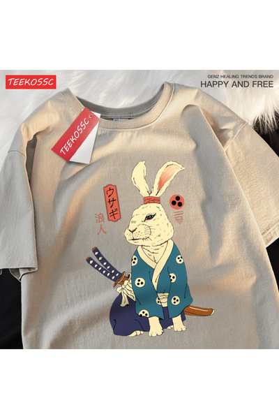 StartMore تي شيرت Y2k Vintage تي شيرت ياباني Harajuku Traveler Heroes Rabbitt