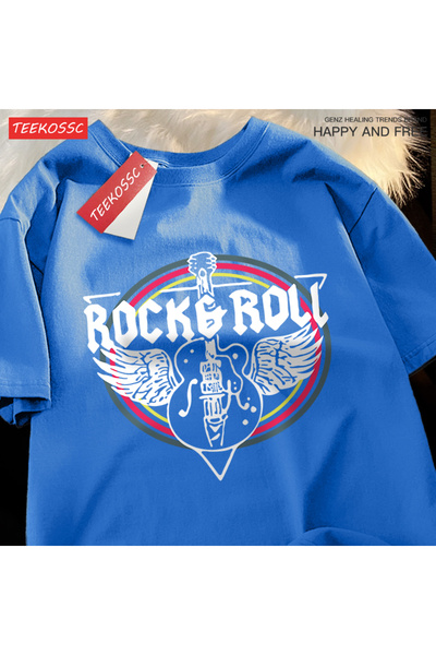 StartMore تي شيرت Y2k Vintage تي شيرت روك رول جيتار كهربائي