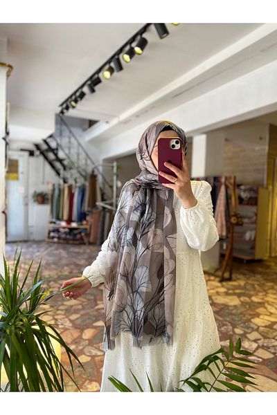 Neva Floral Patterned Soft Shawl Women's Shawl