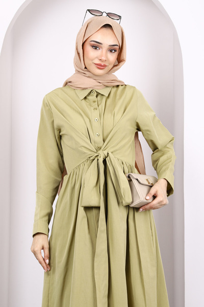 İmajButik Φόρεμα με ζώνη Çağla