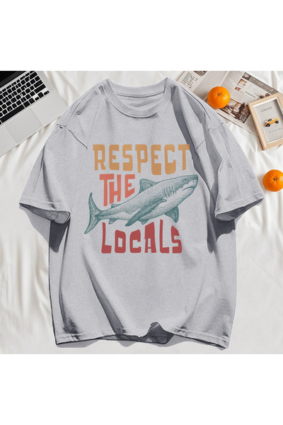 StartMore Y2K Vintage T-Shirt Tee Vintage Locals Sharks Homage Print