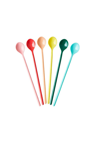 RICE Melamin Latte Kaşığı - 6'lı Set