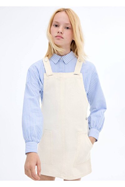 MANGO Kids Kısa kot jile elbise