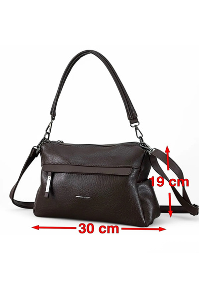 Nas Bag Vera Bag Nas Bag Multi-Compartment Soft and Lightweight Double Strap Shoulder and Crossbody Bag