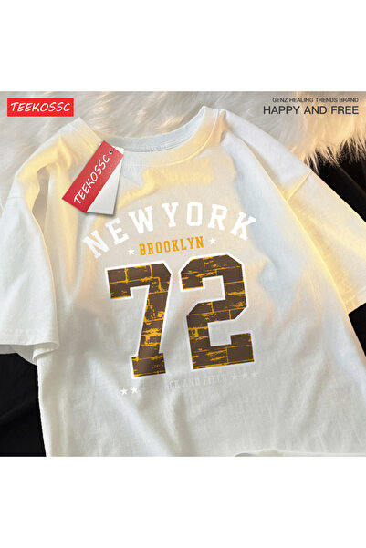 StartMore تي شيرت Y2k Vintage تي شيرت بروكلين لألعاب القوى