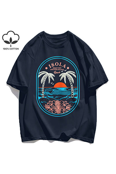 StartMore Y2K Vintage T-Shirt Tee Ocean Vibw Another Paradibe