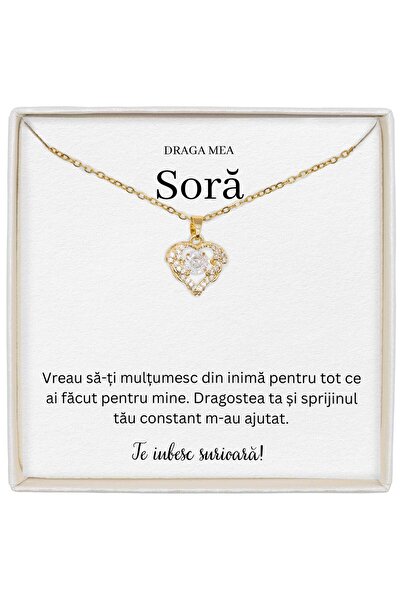 The Jewel Heart Colier Cu Inimă Strălucitoare, Semn Al Legăturii Fraterne, Pe...