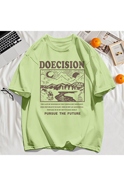 StartMore تي شيرت Y2k Vintage تي شيرت Doecision Pursue Future Print