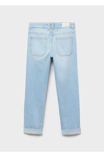 MANGO Kids Paçaları kıvrık jean