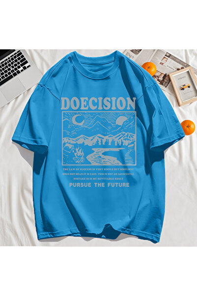 StartMore Y2K Vintage T-Shirt Tee Doecision Pursue the Future Print
