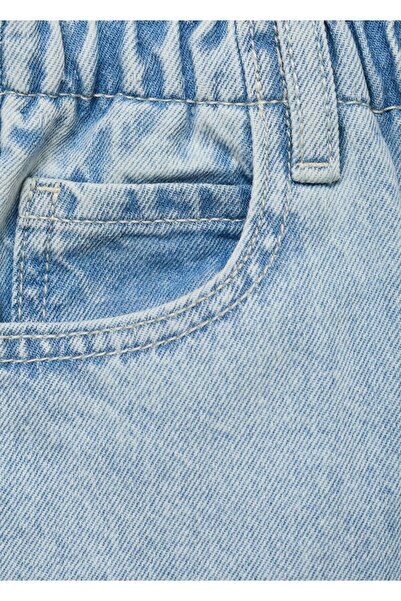 MANGO Kids Paperbag denim etek