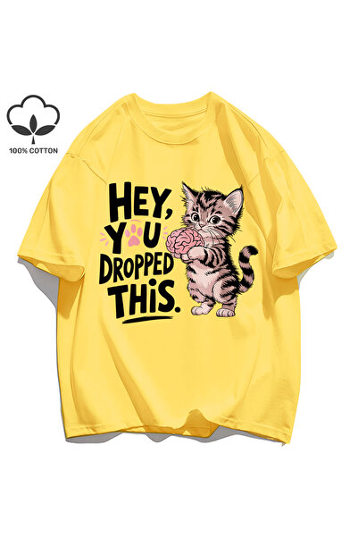 StartMore Y2K Vintage T-Shirt Tee Hey He Left This Print Basics
