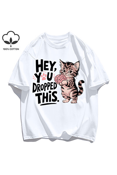 StartMore تي شيرت Y2k Vintage تي شيرت Hey He Left This Print Basics