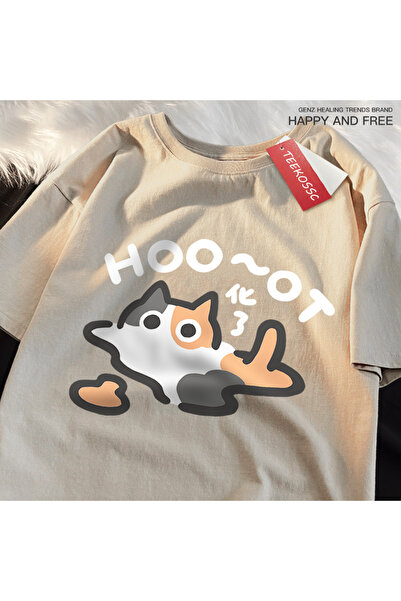 StartMore تي شيرت Y2k Vintage تي شيرت على شكل قطة زهرية يذوب على الطراز الياب...