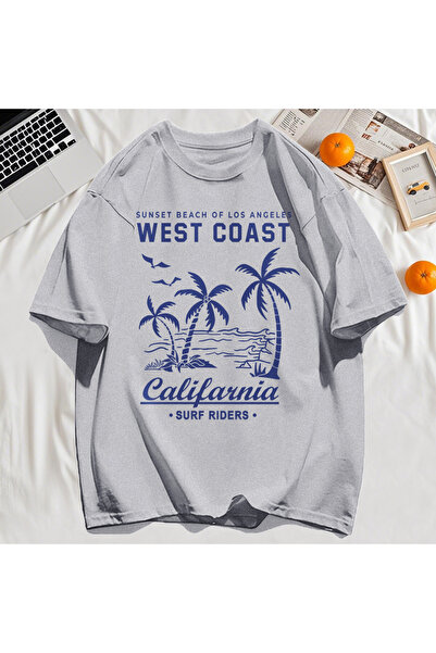 StartMore تي شيرت Y2k Vintage تي شيرت مطبوع عليه ساحل الغرب كاليفورنيا