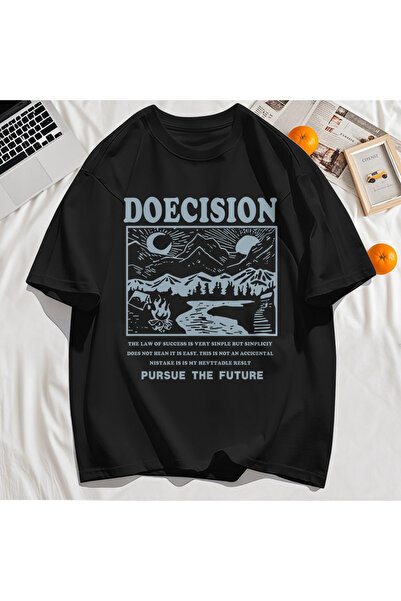 StartMore تي شيرت Y2k Vintage تي شيرت Doecision Pursue Future Print