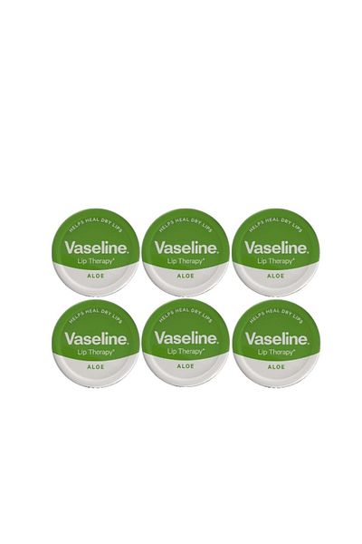 Vaseline Lip Therapy Aloe Vera 20 g – Pack of 6