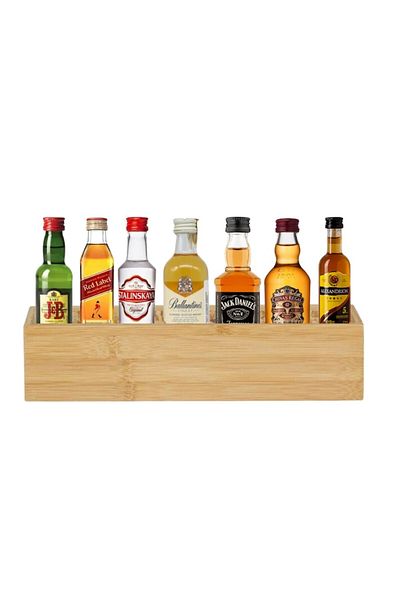 OEM Gift Pack with 7 Miniature Spirits and Bamboo Box