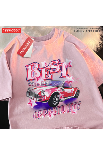 StartMore تي شيرت Y2k Vintage تي شيرت أفضل صفقة Cood Luck